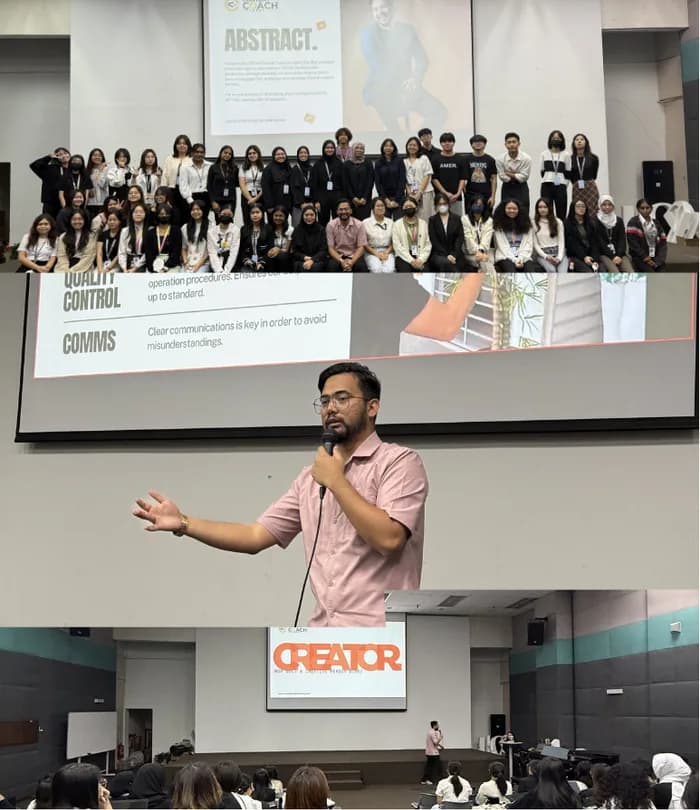 Samad presenting at a corporate training session